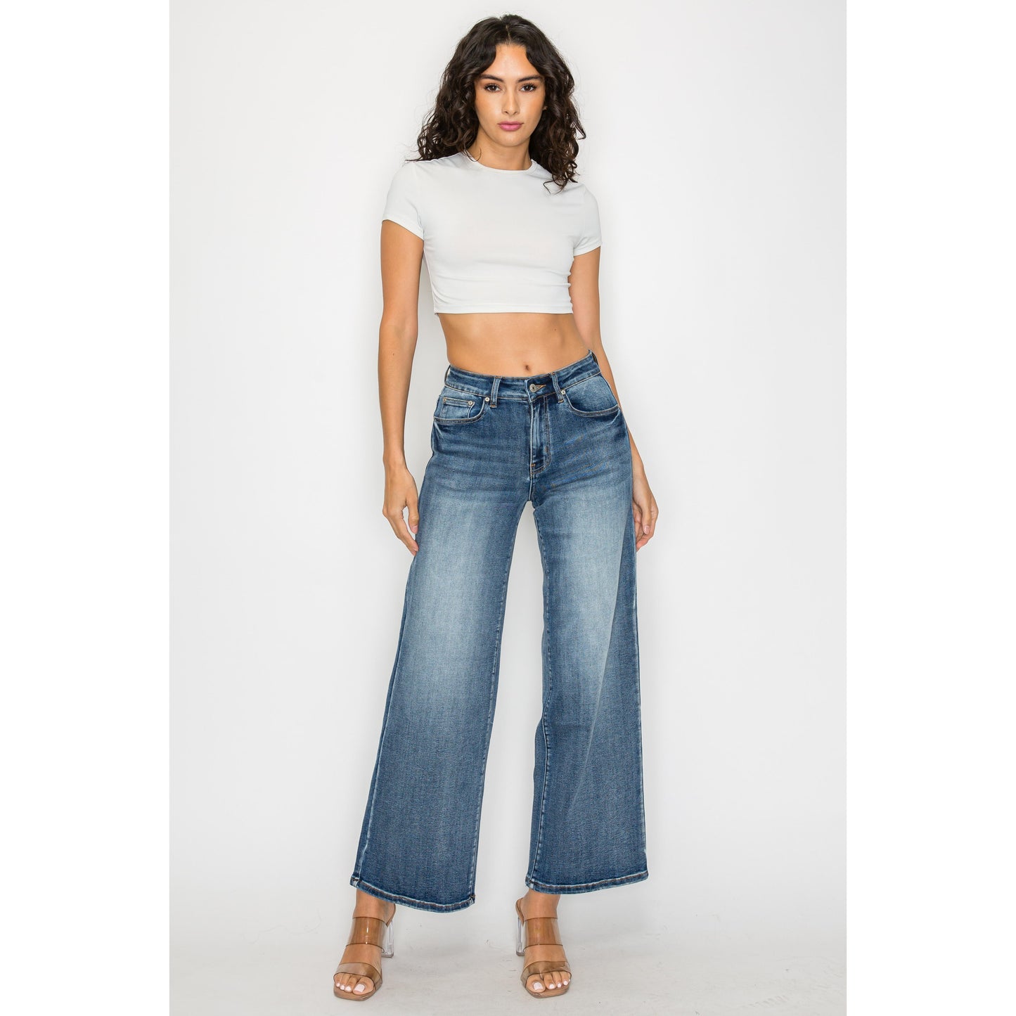 Women's Plus Size High-Waisted Flare Pants - 2026 Winter Collection Wide-Leg Trousers