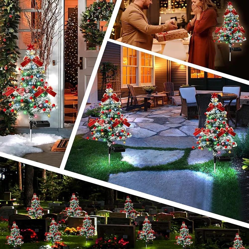 2pcs Solar Christmas Tree Lights 40