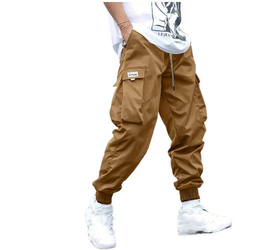 Multi-Pocket Cargo Pants Men's Hip-Hop Streetwear Trousers