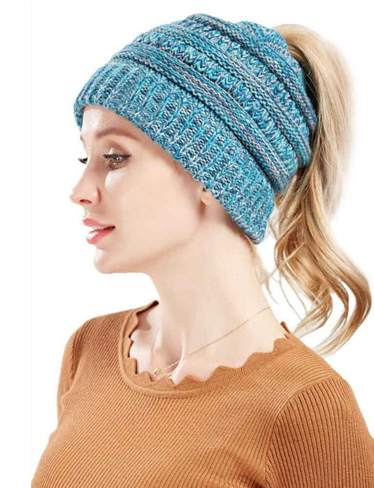 Women's Minimal Ponytail Beanie