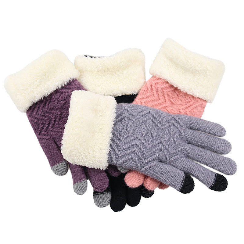 Minimal Winter Knitted Gloves