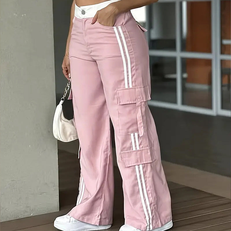 Women's Striped Straight Leg Pants