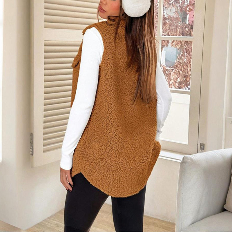 Women's Wool-Like Sleeveless Vest