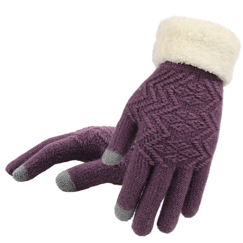 Minimal Winter Knitted Gloves
