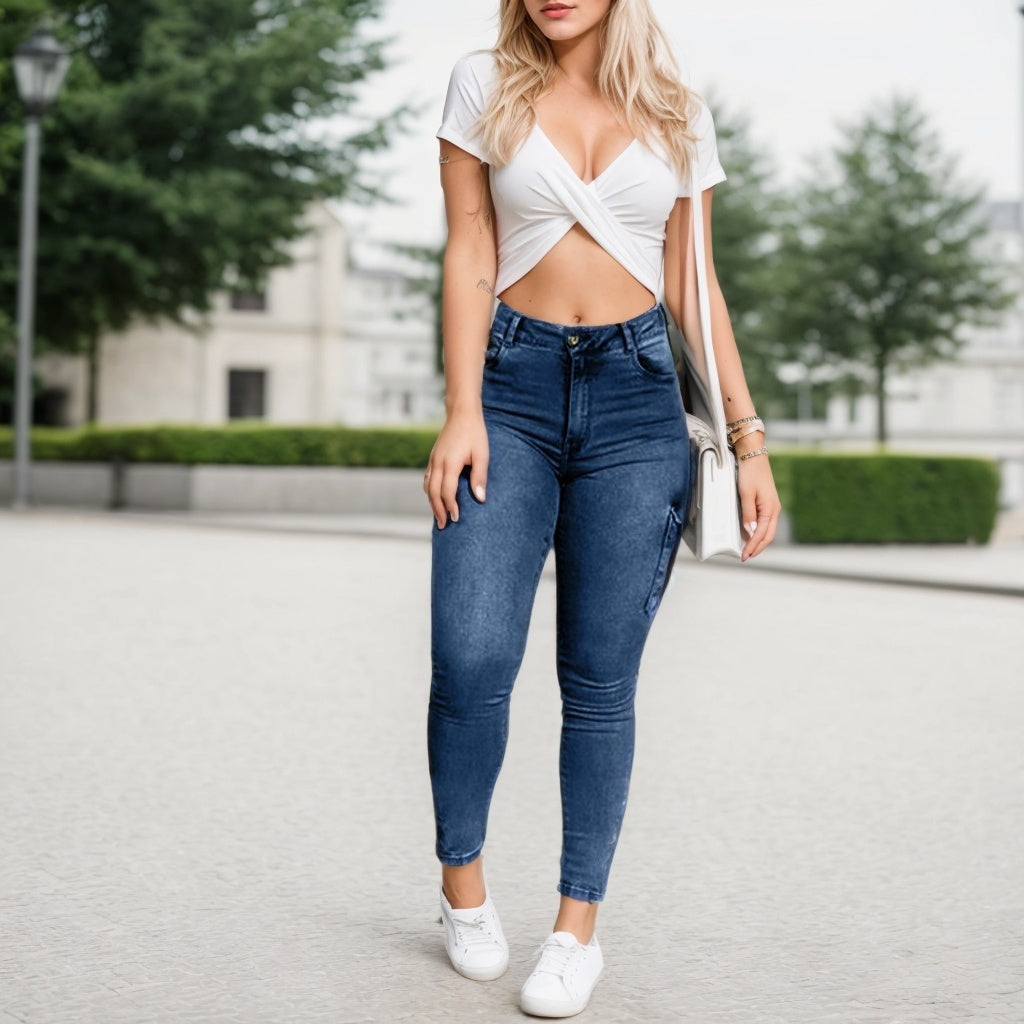 Multi-Pocket Cargo Jeans