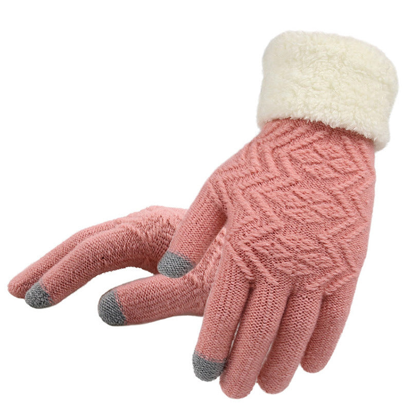 Minimal Winter Knitted Gloves