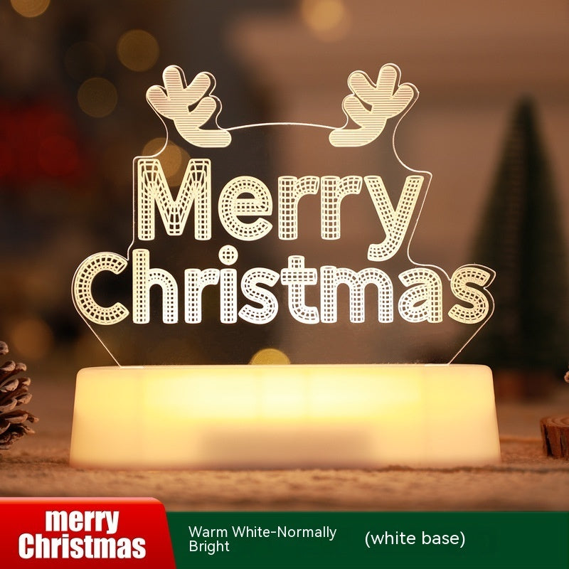 3D Acrylic LED Night Light Christmas