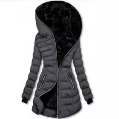 Women's Minimal Hooded Fleece Jacket