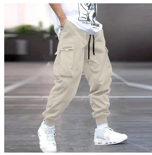 Multi-Pocket Cargo Pants Men's Hip-Hop Streetwear Trousers