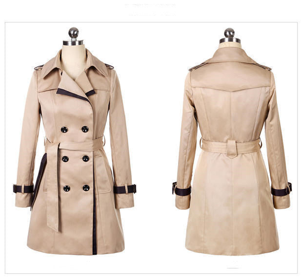 Women's Minimal Long Trench Coat