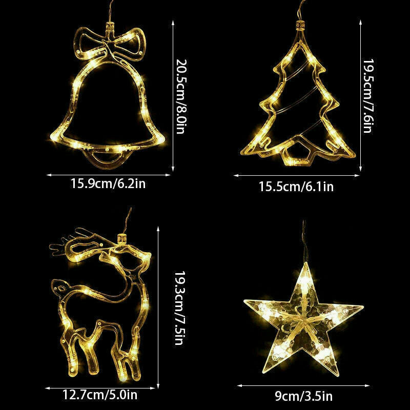 LED Fairy String Curtain Lights Star