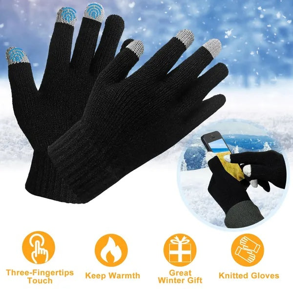 Gants d'hiver à écran tactile minimaliste