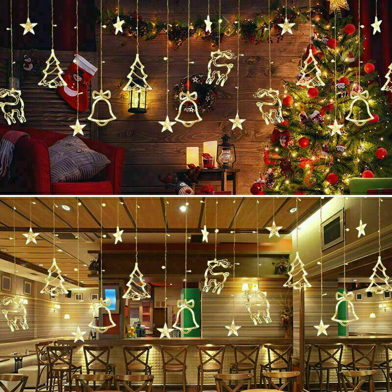 LED Fairy String Curtain Lights Star