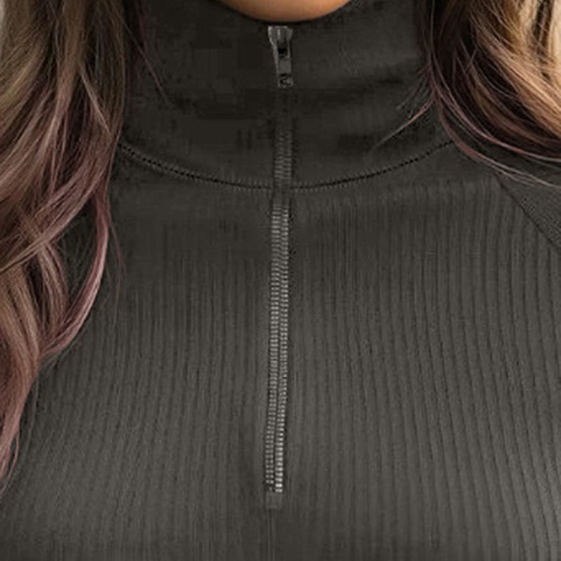 Women's Ribbed Turtleneck Top