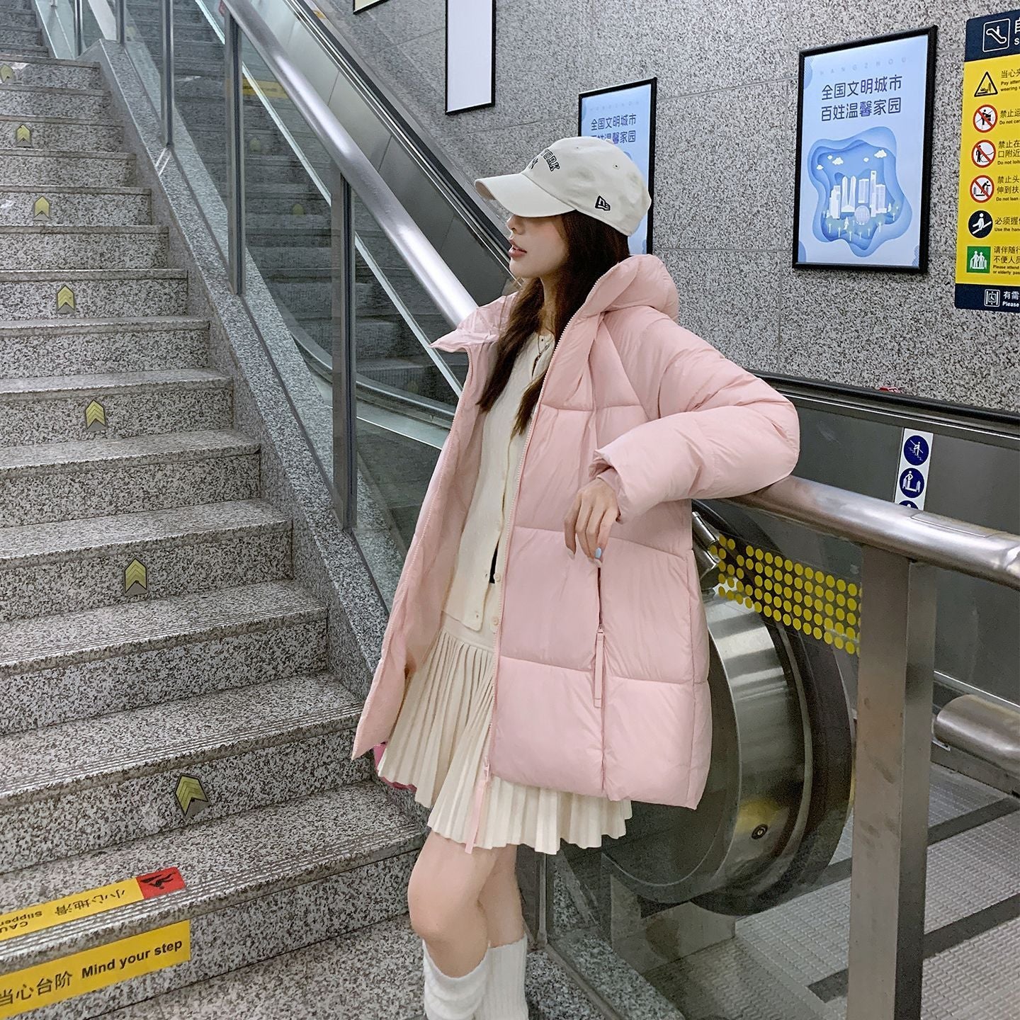 Women's Mid-length Cotton Coat