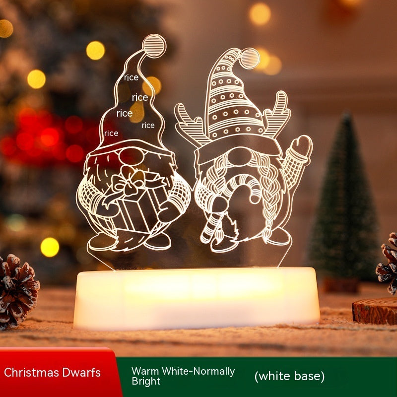 3D Acrylic LED Night Light Christmas