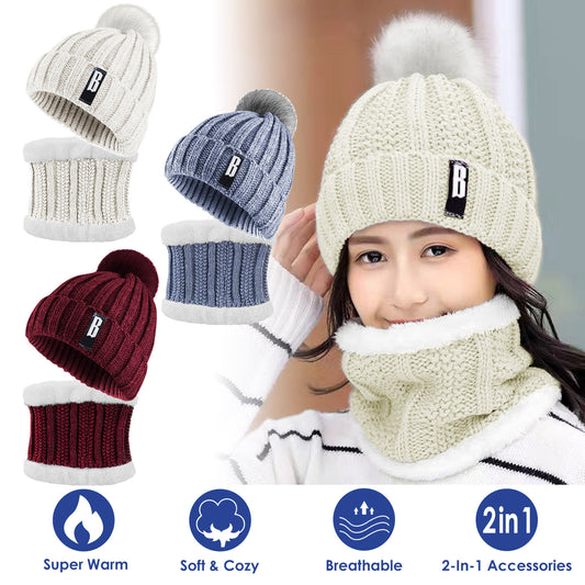 Women's Minimal Beanie & Scarf Set