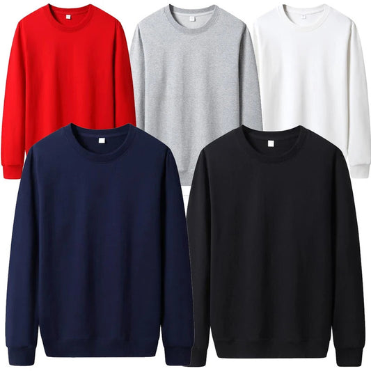 Men's Casual Solid-Color Hoodie Sweatshirt