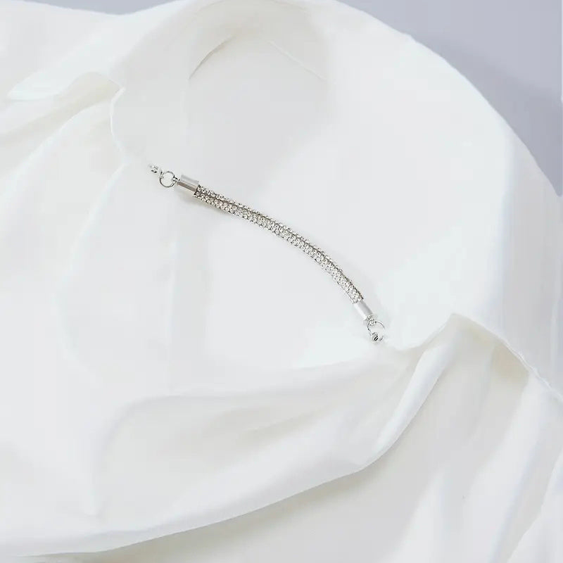 Women's Ruched Lapel Blouse