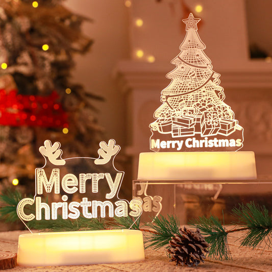 3D Acrylic LED Night Light Christmas
