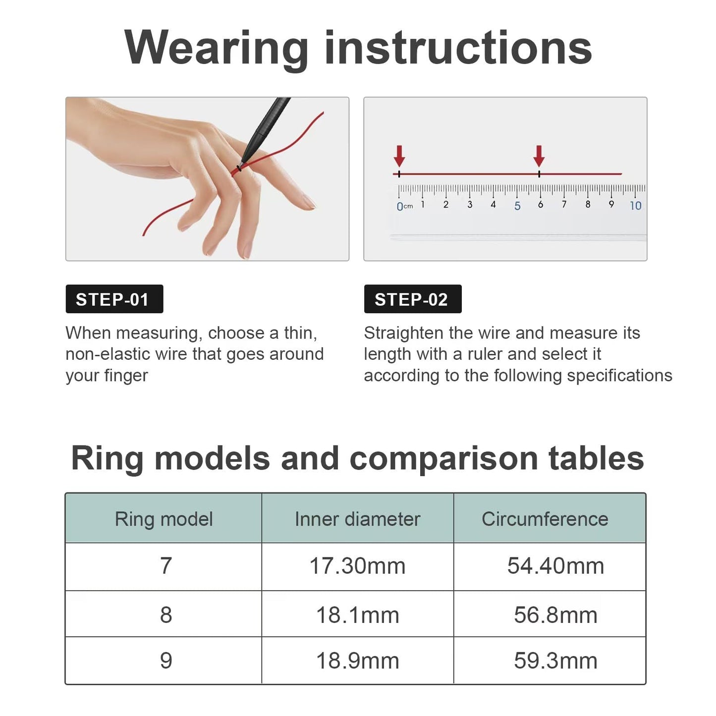 Rose Gold Smart Ring for Women - Health Tracker with Crystals