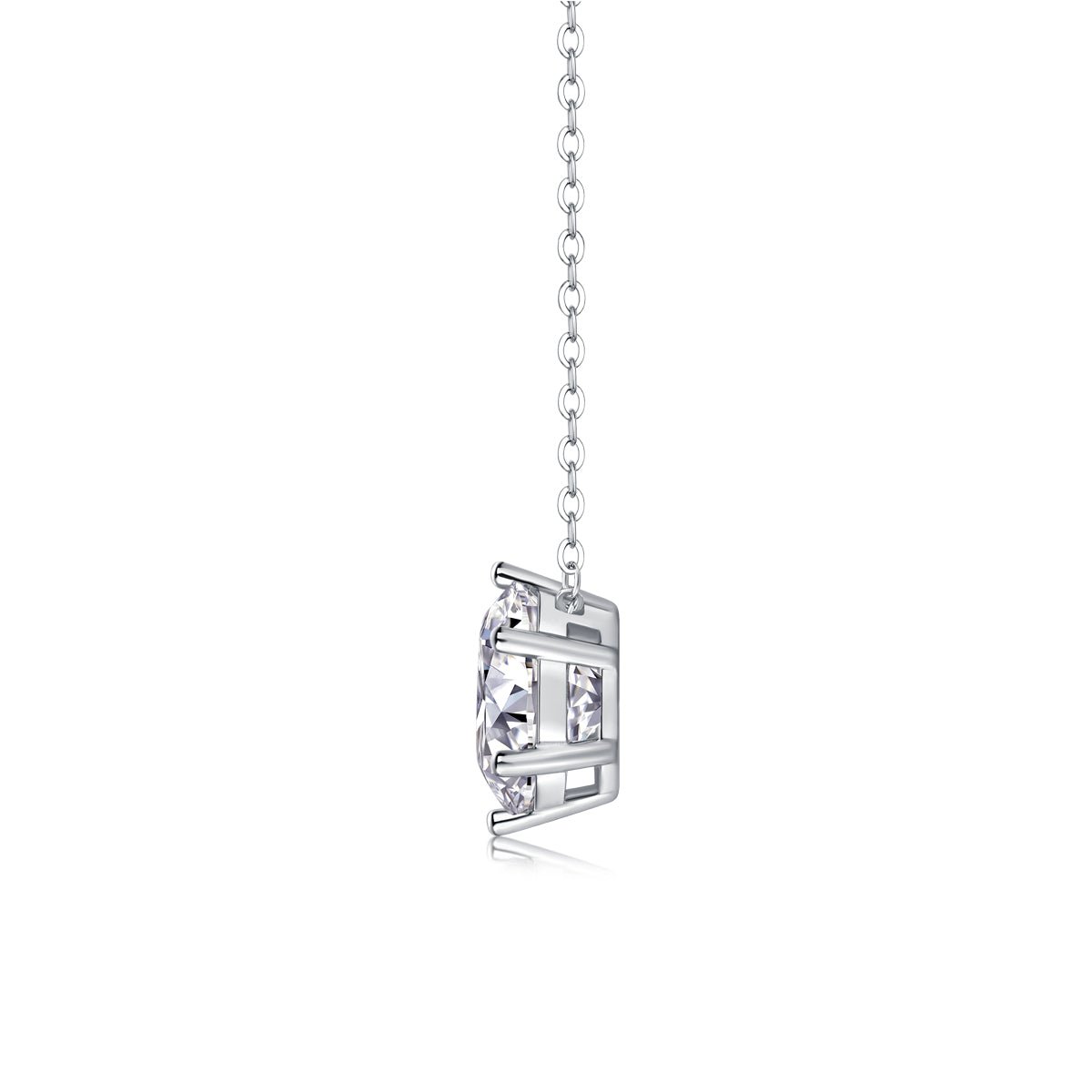 Afternoon Rose Moissanite Diamond Pendant Necklace – Minimal Elegance | The Simple Co – Necklaces (Minimalist / Statement / Unis, minimalist style, quiet luxury aesthetic, modern essential – The Simple Co.
