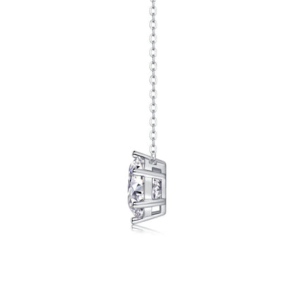 Afternoon Rose Moissanite Diamond Pendant Necklace – Minimal Elegance | The Simple Co – Necklaces (Minimalist / Statement / Unis, minimalist style, quiet luxury aesthetic, modern essential – The Simple Co.