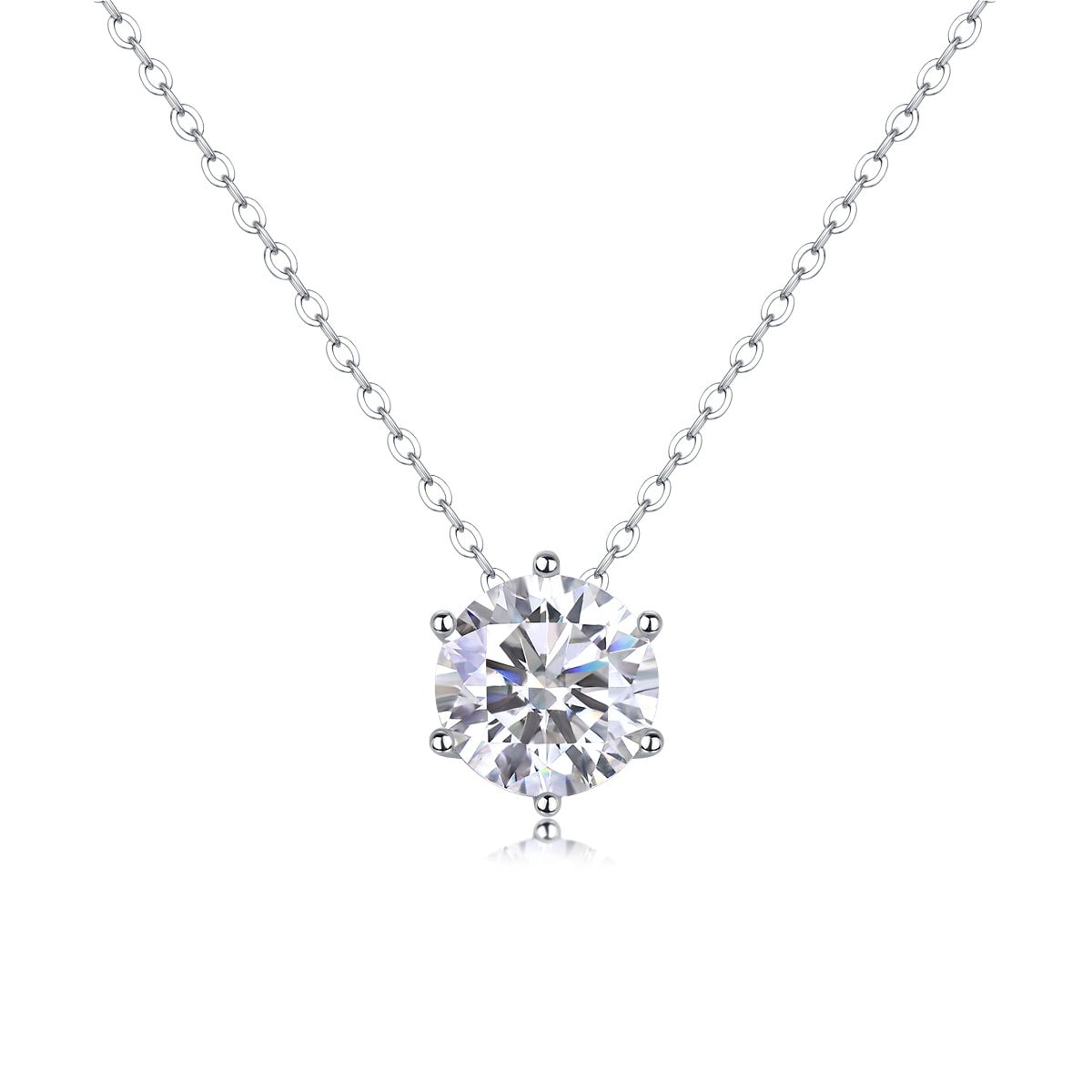 Afternoon Rose Moissanite Diamond Pendant Necklace – Minimal Elegance | The Simple Co – Necklaces (Minimalist / Statement / Unis, minimalist style, quiet luxury aesthetic, modern essential – The Simple Co.