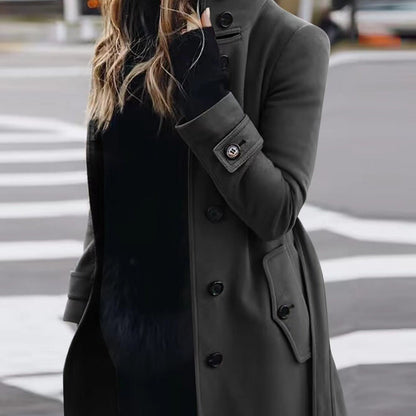 Autumn Winter New Woolen Coat – Minimal Elegance | The Simple Co – Practical cottage, minimalist style, quiet luxury aesthetic, modern essential – The Simple Co.