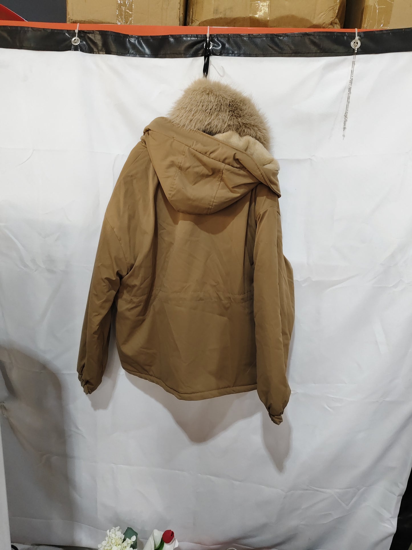 Faux Fur Collar Parka