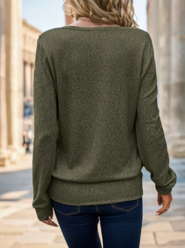 Square-neck long-sleeve top, product image 2
