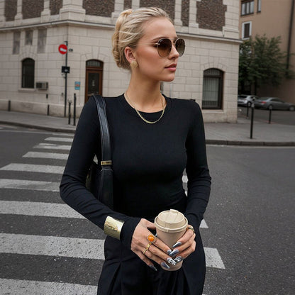 Backless Elegant Slim - Fit Top – Minimal Elegance | The Simple Co – Women's Tops, minimalist style, quiet luxury aesthetic, modern essential – The Simple Co.