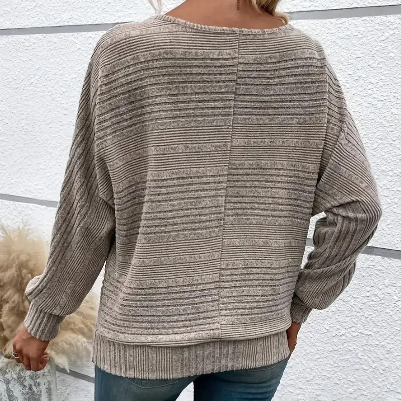 Batwing Sleeve Half - Zip Top – Minimal Elegance | The Simple Co – Practical cottage, minimalist style, quiet luxury aesthetic, modern essential – The Simple Co.