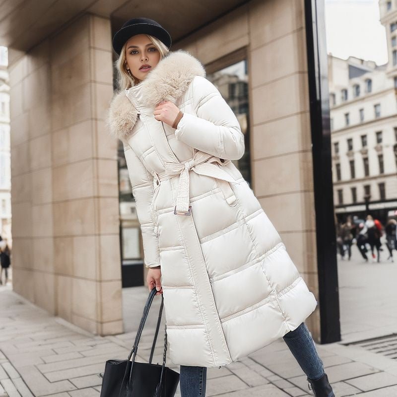 Belted Winter Coat with Fur – Minimal Elegance | The Simple Co – Apparel & Accessories > Clothing > Outerwear > Coats & Jackets, minimalist style, quiet luxury aesthetic, modern essential – The Simple Co.