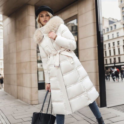Belted Winter Coat with Fur – Minimal Elegance | The Simple Co – Apparel & Accessories > Clothing > Outerwear > Coats & Jackets, minimalist style, quiet luxury aesthetic, modern essential – The Simple Co.