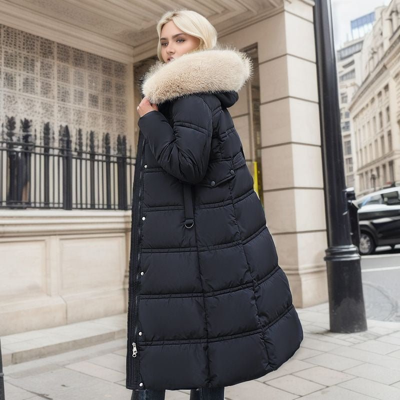 Belted Winter Coat with Fur – Minimal Elegance | The Simple Co – Apparel & Accessories > Clothing > Outerwear > Coats & Jackets, minimalist style, quiet luxury aesthetic, modern essential – The Simple Co.