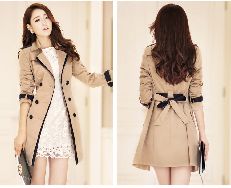 Women's Minimal Long Trench Coat