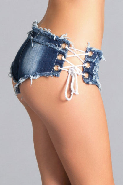Blue Cotton-Blend Stretch Shorts – Shorts, minimalist style, quiet luxury aesthetic, modern essential – The Simple Co.