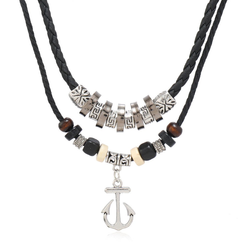 Boho Multi - Layer Beaded Necklace – Vintage Butterfly Pendant | The Simple Co. – Necklaces (Minimalist / Statement / Unis, minimalist style, quiet luxury aesthetic, modern essential – The Simple Co.
