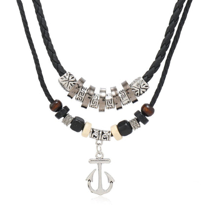 Boho Multi - Layer Beaded Necklace – Vintage Butterfly Pendant | The Simple Co. – Necklaces (Minimalist / Statement / Unis, minimalist style, quiet luxury aesthetic, modern essential – The Simple Co.