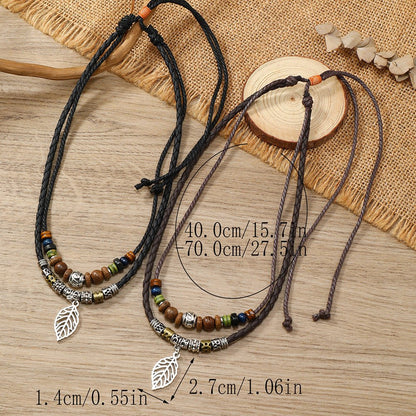 Boho Multi - Layer Beaded Necklace – Vintage Butterfly Pendant | The Simple Co. – Necklaces (Minimalist / Statement / Unis, minimalist style, quiet luxury aesthetic, modern essential – The Simple Co.