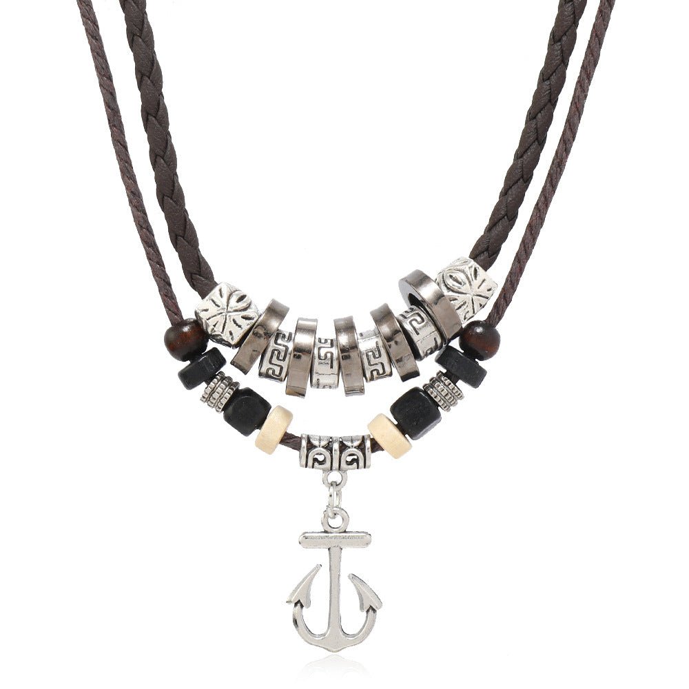 Boho Multi - Layer Beaded Necklace – Vintage Butterfly Pendant | The Simple Co. – Necklaces (Minimalist / Statement / Unis, minimalist style, quiet luxury aesthetic, modern essential – The Simple Co.