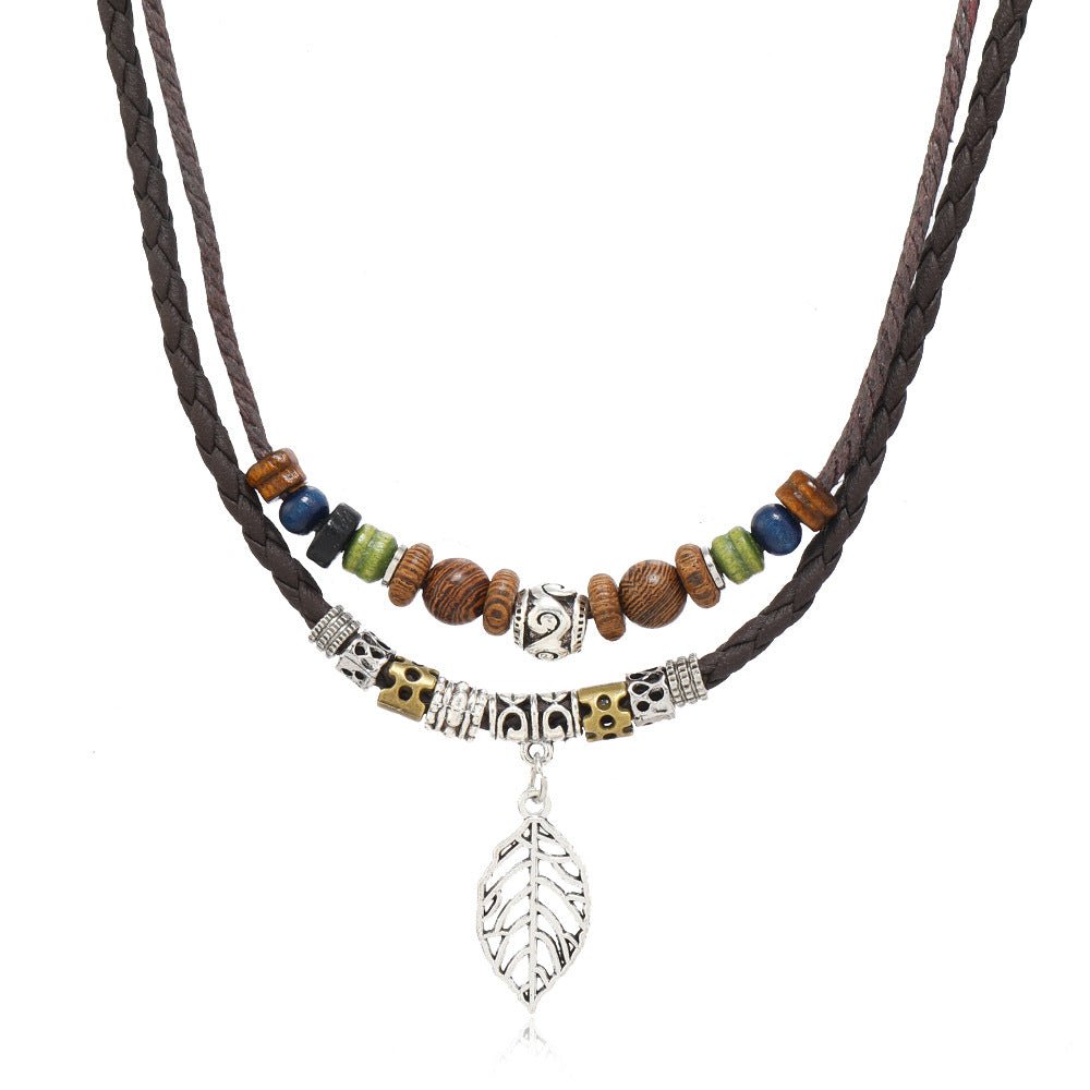 Boho Multi - Layer Beaded Necklace – Vintage Butterfly Pendant | The Simple Co. – Necklaces (Minimalist / Statement / Unis, minimalist style, quiet luxury aesthetic, modern essential – The Simple Co.