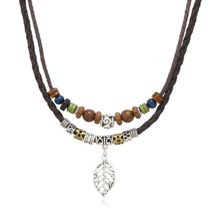 Boho Multi - Layer Beaded Necklace – Vintage Butterfly Pendant | The Simple Co. – Necklaces (Minimalist / Statement / Unis, minimalist style, quiet luxury aesthetic, modern essential – The Simple Co.