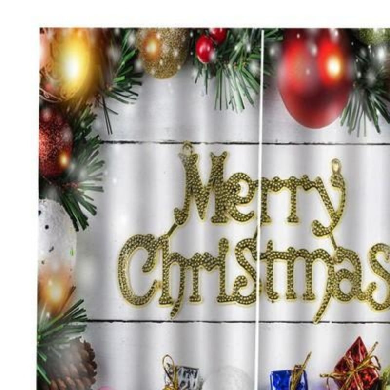 Minimal Christmas Pattern Curtains