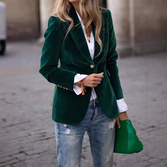 Women's Elegant Solid Color Coat-2026 Winter Collection Classic Outerwear