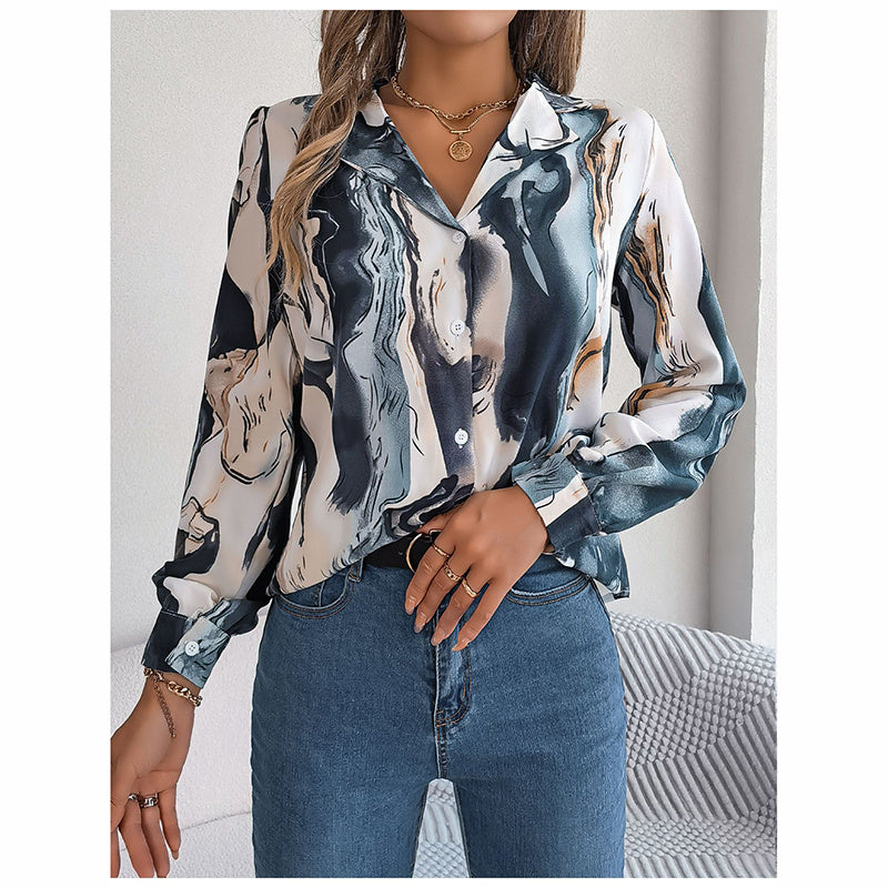 Women Fashion Button Down Shirts V