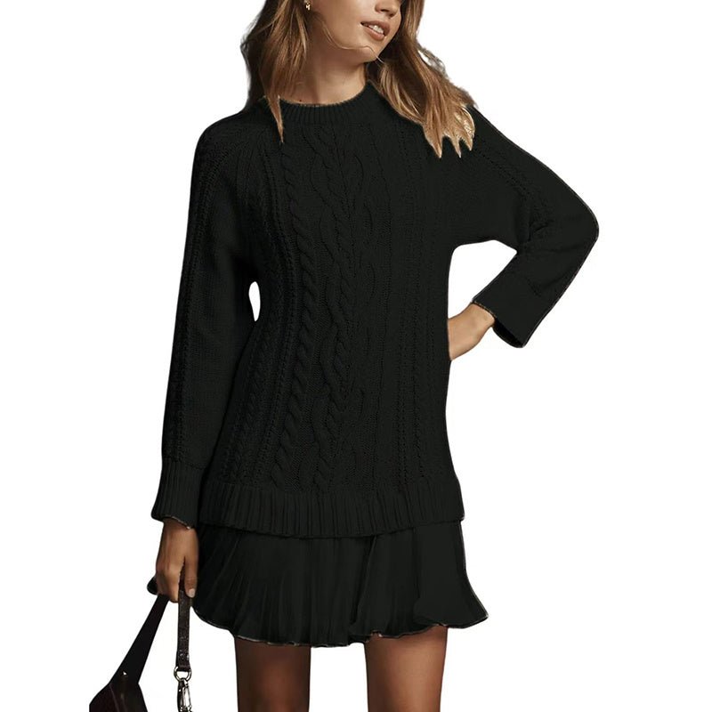 Cable Knit Sweater with Lace – Minimal Elegance | The Simple Co – Practical cottage, minimalist style, quiet luxury aesthetic, modern essential – The Simple Co.