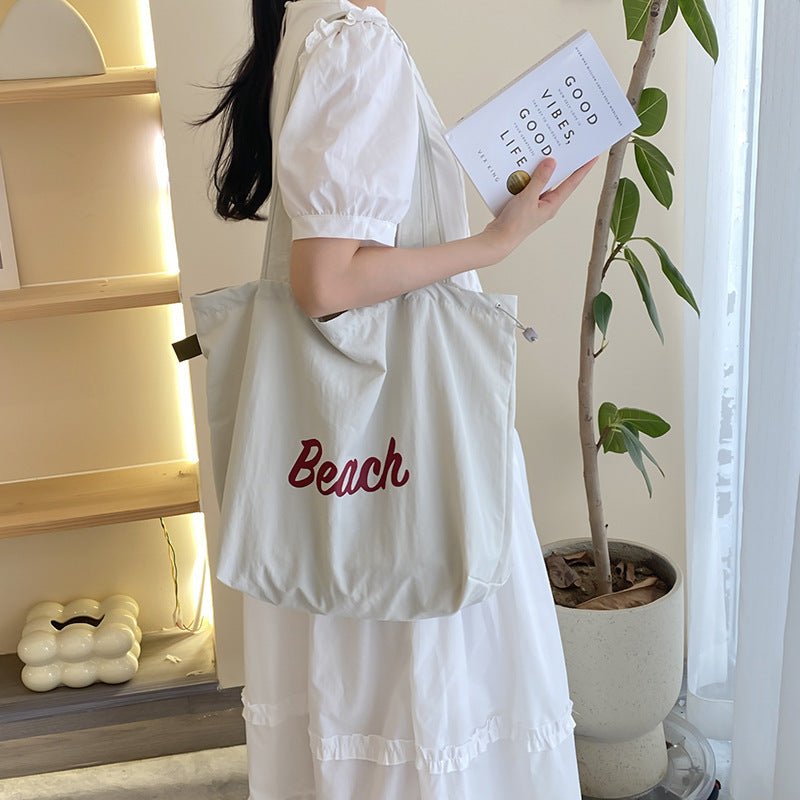 Canvas Bag Large Capacity Shoulder – Minimal Elegance | The Simple Co – Practical cottage, minimalist style, quiet luxury aesthetic, modern essential – The Simple Co.