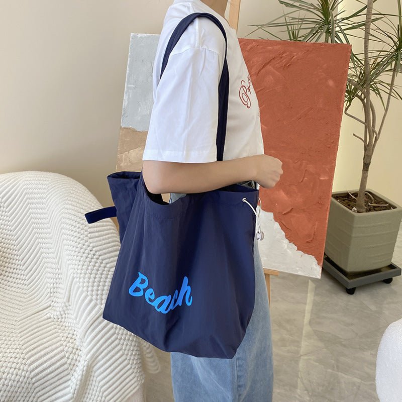 Canvas Bag Large Capacity Shoulder – Minimal Elegance | The Simple Co – Practical cottage, minimalist style, quiet luxury aesthetic, modern essential – The Simple Co.